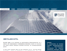 Tablet Screenshot of pallene-capital.com